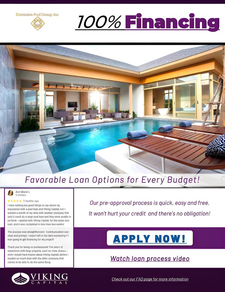 Pool Financing Benefits