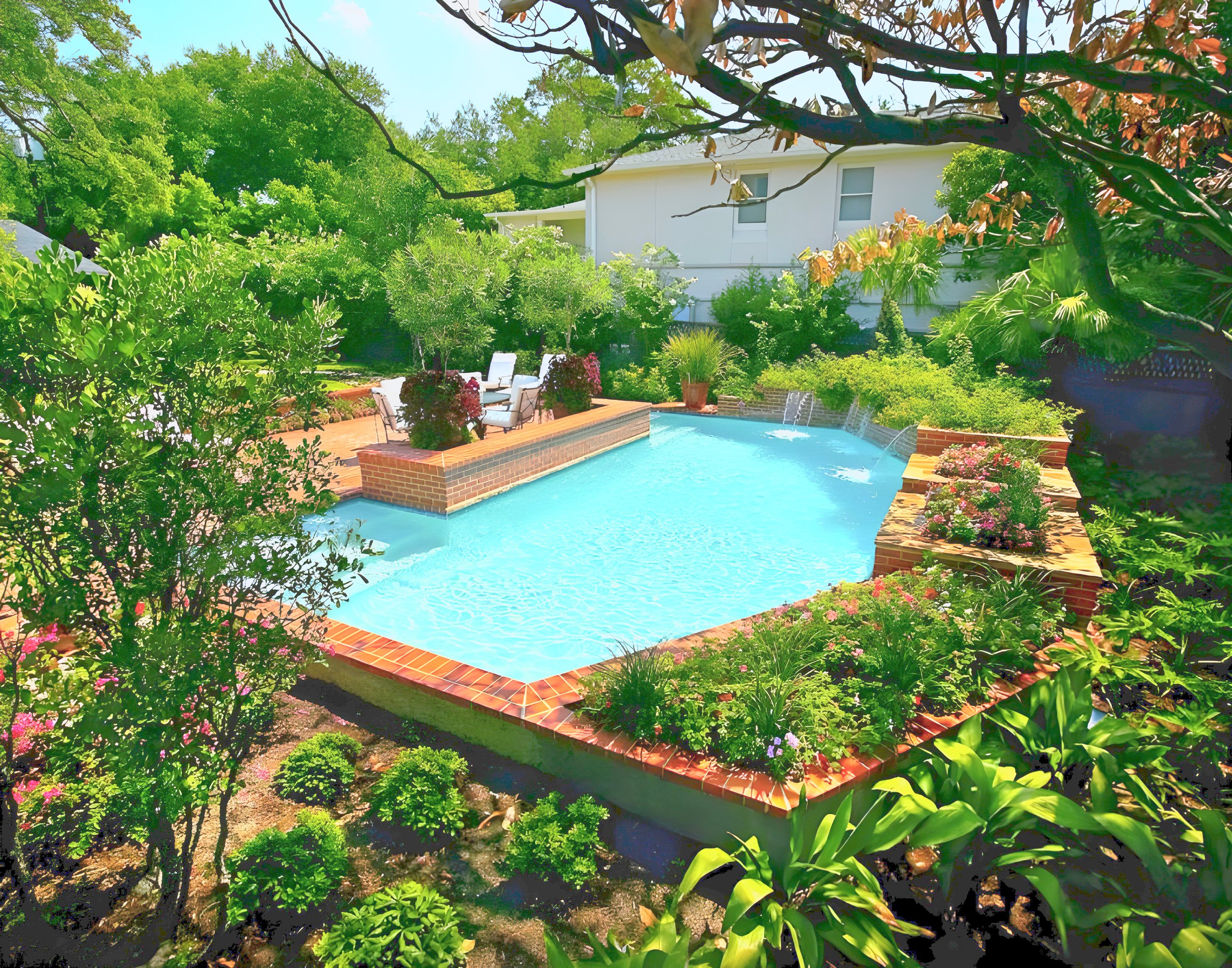 Pool with Spa - Conroe